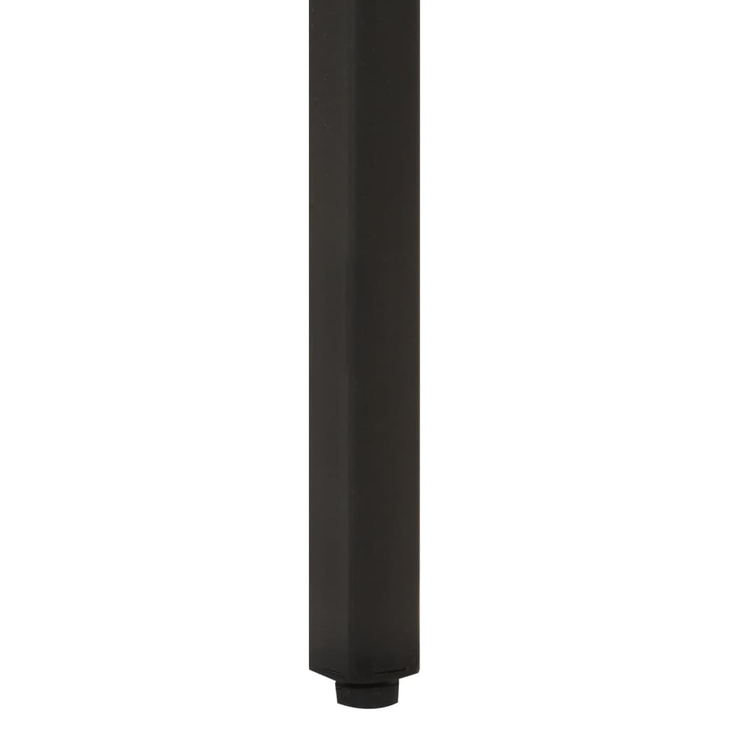 Tavolino 35x35x45cm in Legno Massello di Acacia e Ferro