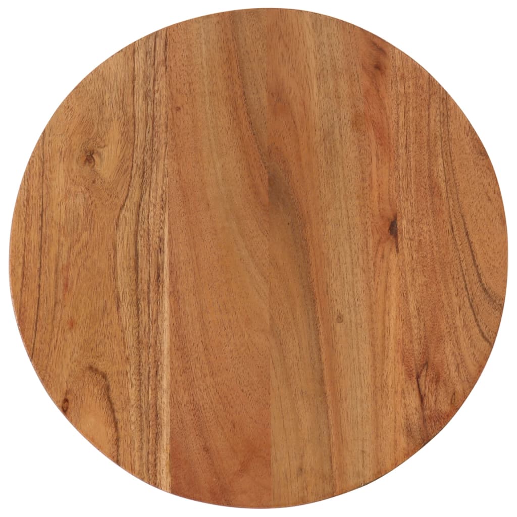Tavolino Salotto 35x35x30cm in Legno Massello di Acacia e Ferro | homemem39