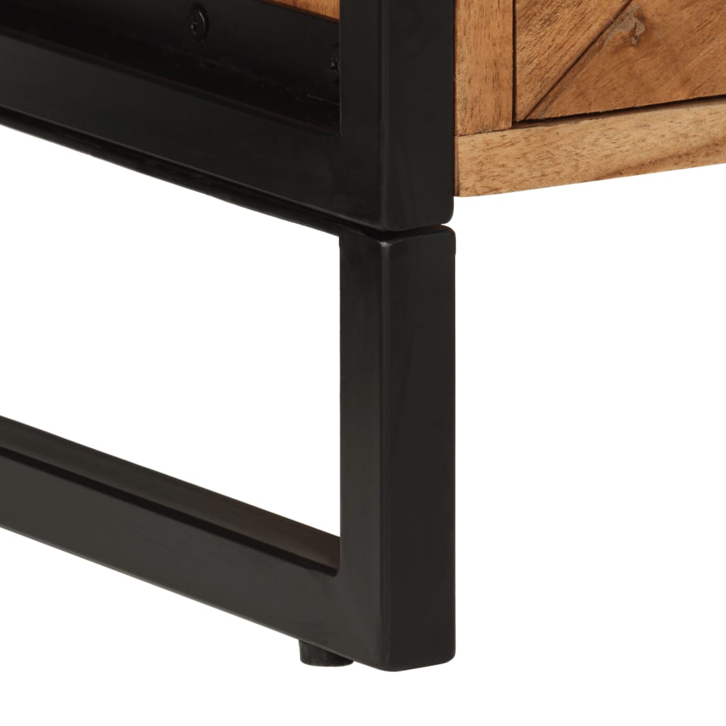 Mobile da Bagno 40x30x60 cm in Legno Massello di Acacia e Ferro | homemem39
