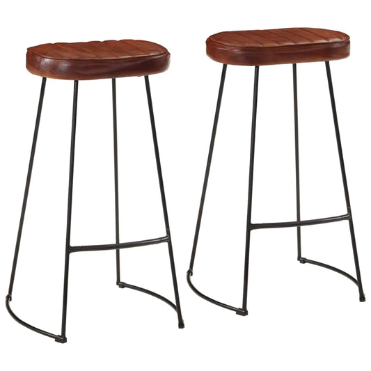 Sgabelli da Bar Gavin 2 pz Marrone Scuro 44x37,5x78 cm - homemem39