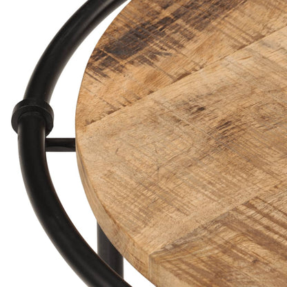 Tavolini a Incastro 3 pz in Legno Massello Grezzo di Mango - homemem39