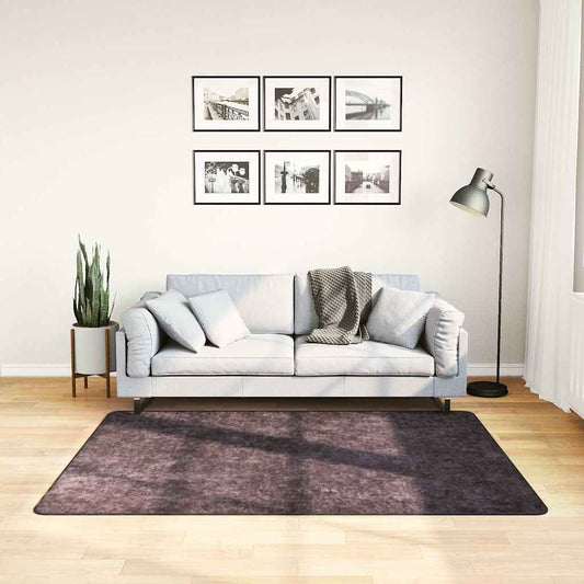Tappeto Lavabile Antracite 120x170 cm Antiscivolo