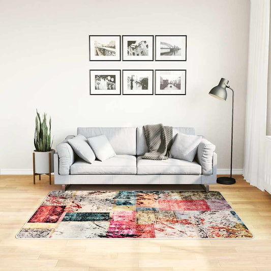 Tappeto Lavabile Patchwork Multicolore 120x170 cm Antiscivolo - homemem39