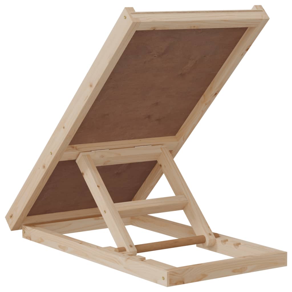 Rampa per Cani Grigia 70x35 cm in Legno Massello di Abete | homemem39
