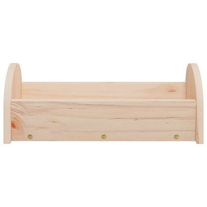 Mangiatoia per Conigli 28x10x10 cm in Legno Massello di Abete - homemem39
