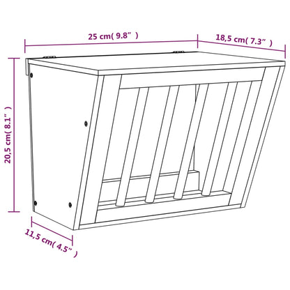 Mangiatoia per Conigli 25x18,5x20,5 cm Legno Massello di Abete - homemem39