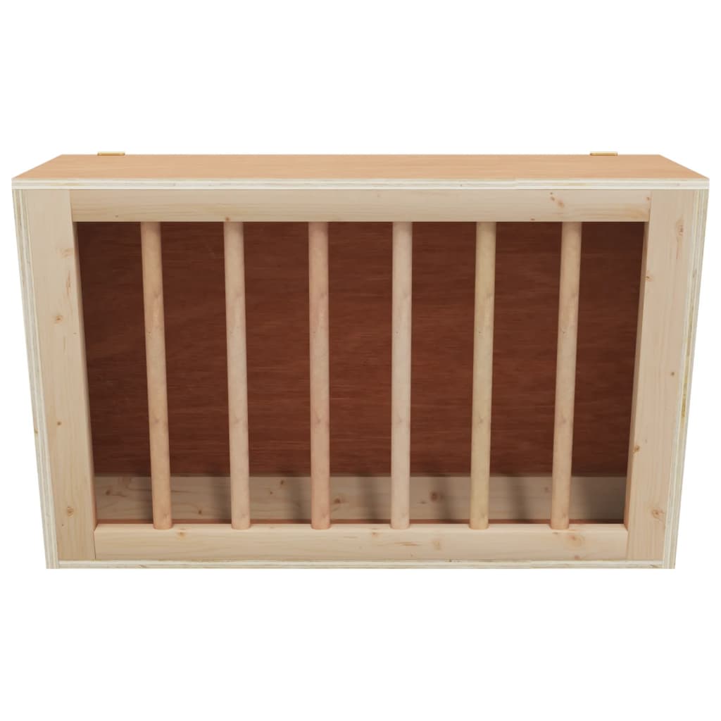 Mangiatoia per Conigli 37x18,5x23 cm in Legno Massello di Abete | homemem39