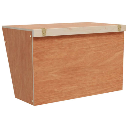 Mangiatoia per Conigli 37x18,5x23 cm in Legno Massello di Abete - homemem39