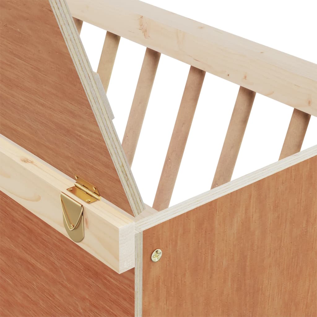 Mangiatoia per Conigli 37x18,5x23 cm in Legno Massello di Abete | homemem39