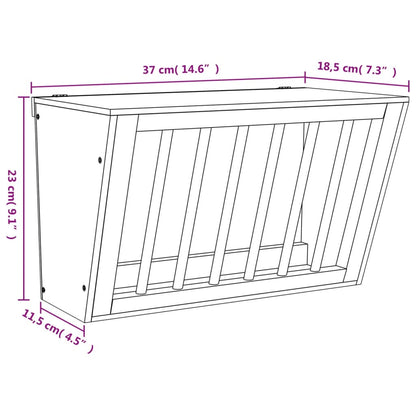 Mangiatoia per Conigli 37x18,5x23 cm in Legno Massello di Abete - homemem39