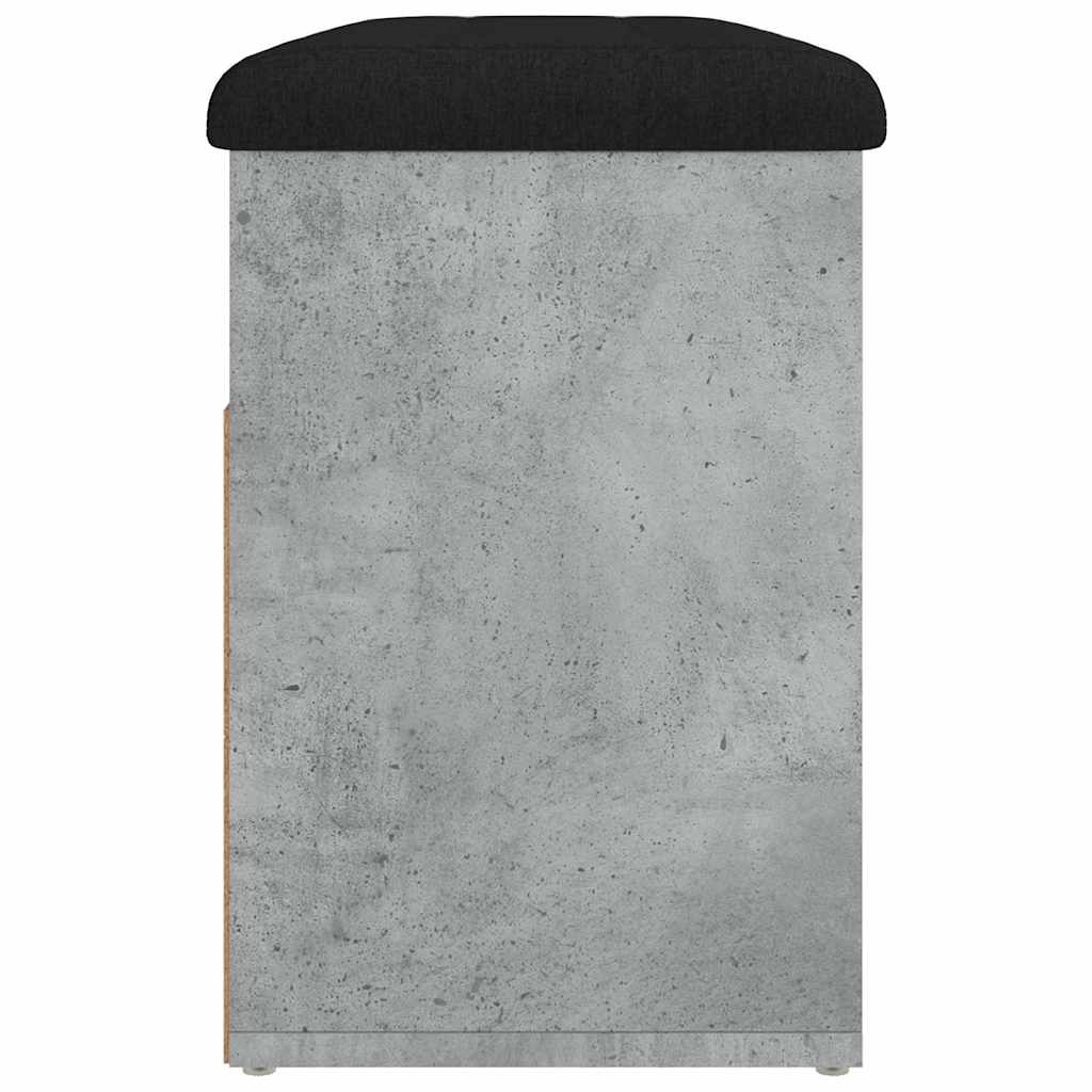 Panca per Scarpe Grigio Cemento 82x32x45,5cm Legno Multistrato | homemem39
