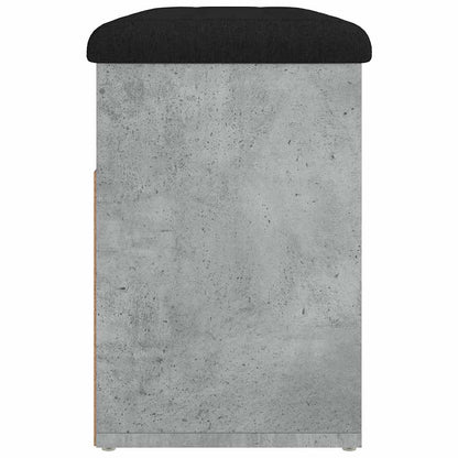 Panca per Scarpe Grigio Cemento 82x32x45,5cm Legno Multistrato | homemem39