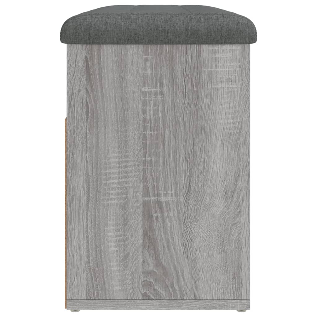 Panca Porta Scarpe Grigio Sonoma 82x32x45,5cm Legno Multistrato | homemem39