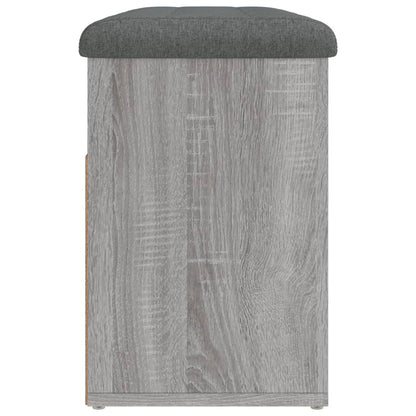 Panca Porta Scarpe Grigio Sonoma 82x32x45,5cm Legno Multistrato | homemem39