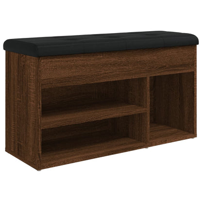 Panca per Scarpe Rovere Marrone 82x32x45,5 cm Legno Multistrato | homemem39