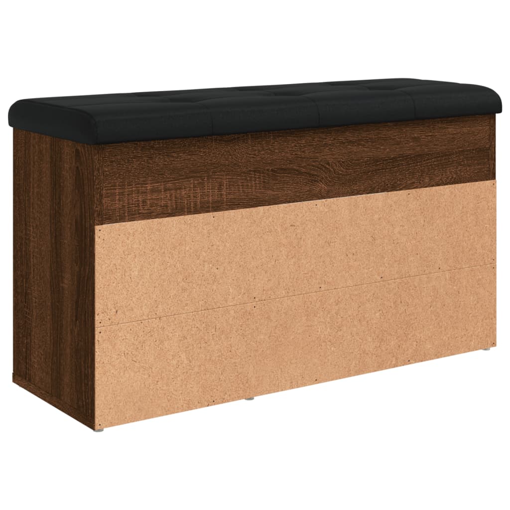 Panca per Scarpe Rovere Marrone 82x32x45,5 cm Legno Multistrato | homemem39