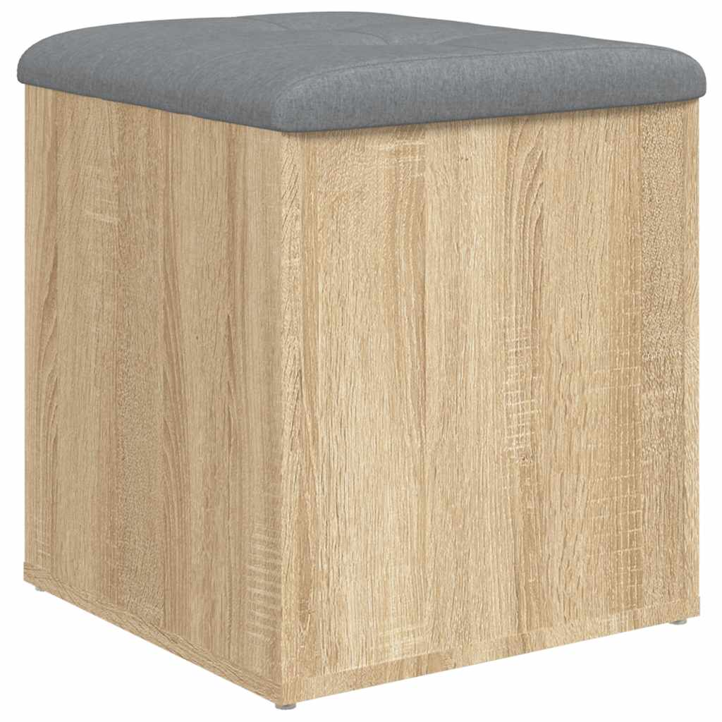 Panca Contenitore Rovere Sonoma 42x42x45 cm Legno Agglomerato