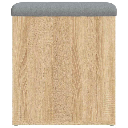 Panca Contenitore Rovere Sonoma 42x42x45 cm Legno Agglomerato