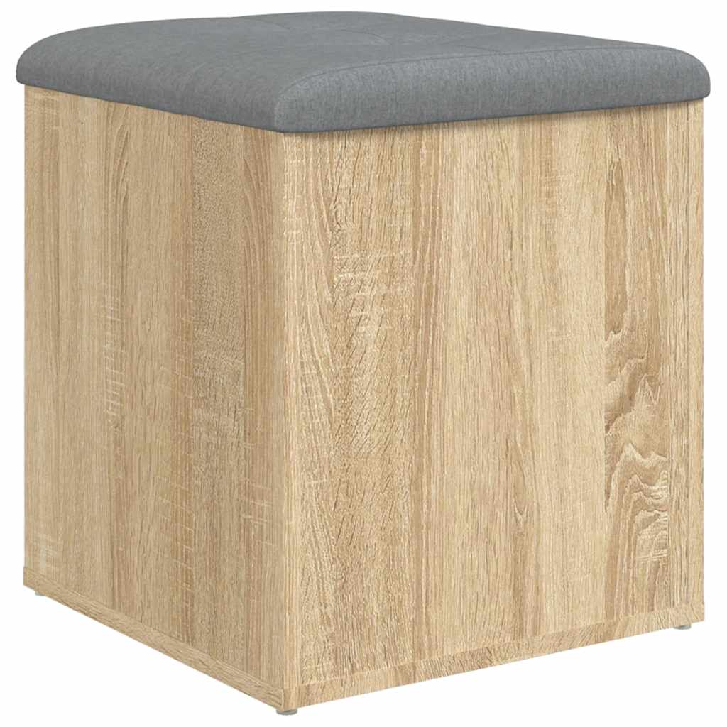 Panca Contenitore Rovere Sonoma 42x42x45 cm Legno Agglomerato