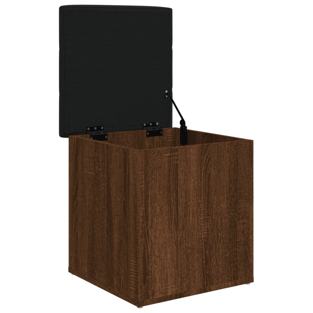 Panca Portaoggetti Rovere Marrone 42x42x45 cm Legno Multistrato | homemem39