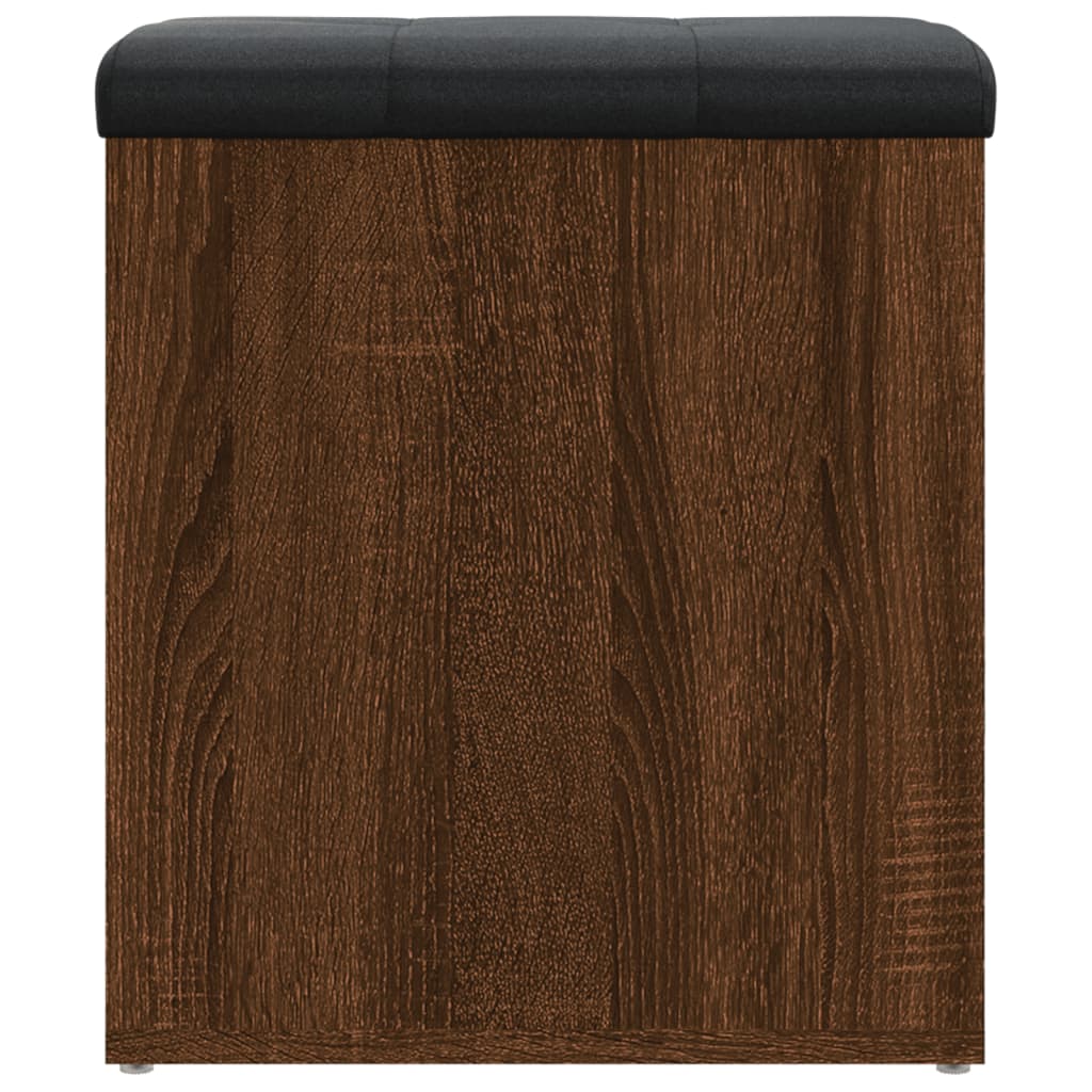Panca Portaoggetti Rovere Marrone 42x42x45 cm Legno Multistrato - homemem39