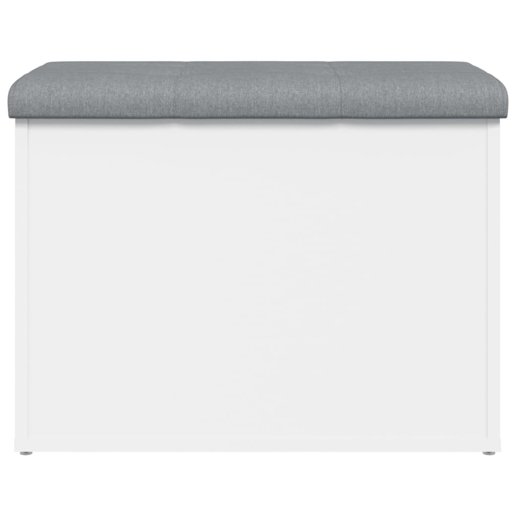 Panca contenitore bianca 62x42x45 cm in legno ingegnerizzato | homemem39