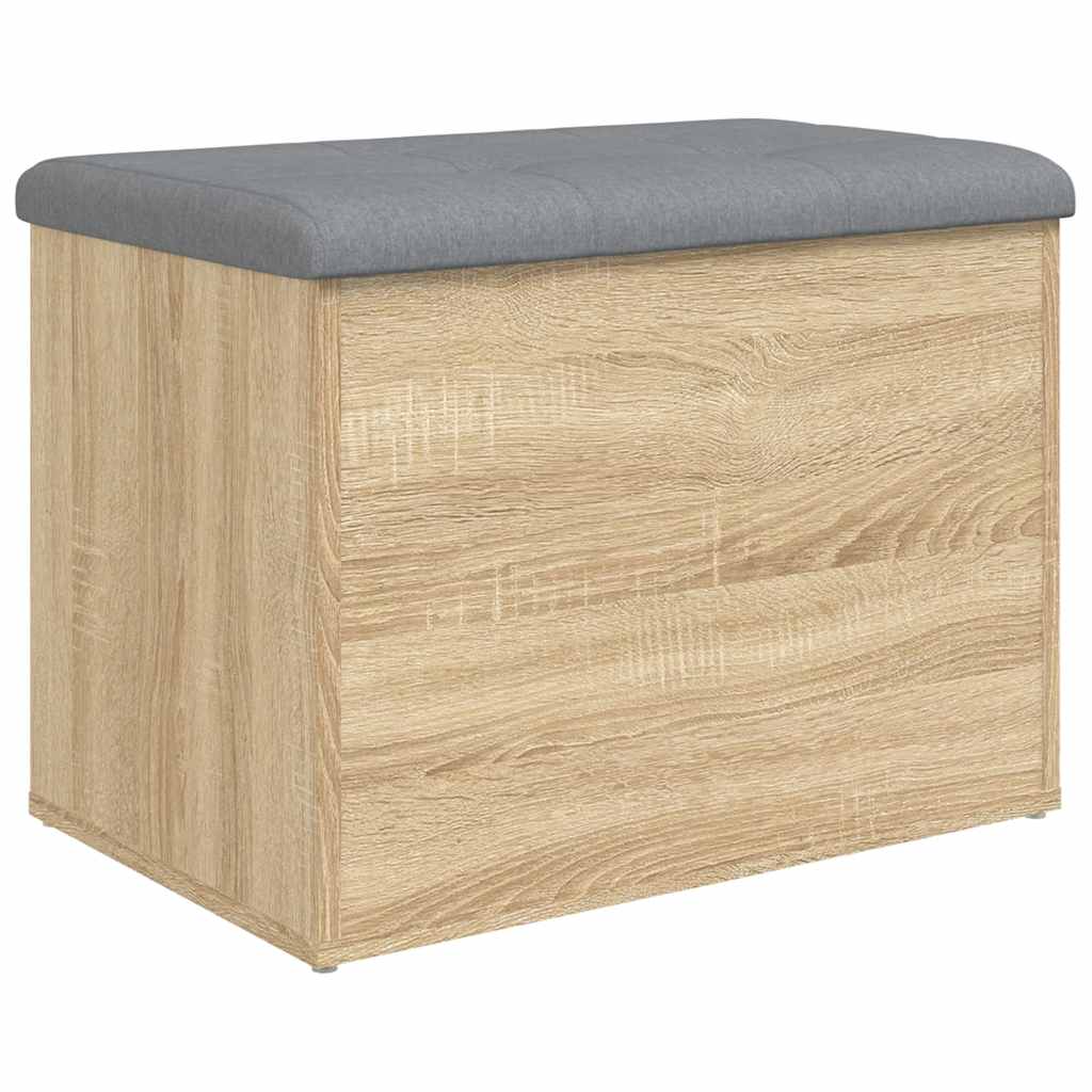 Panca Contenitore Rovere Sonoma 62x42x45 cm Legno Agglomerato | homemem39