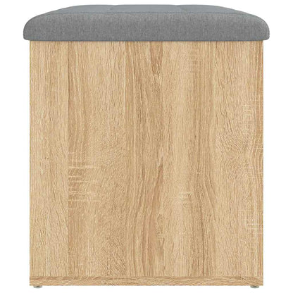 Panca Contenitore Rovere Sonoma 62x42x45 cm Legno Agglomerato | homemem39