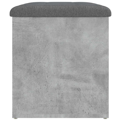 Panca Portaoggetti Grigio Cemento 62x42x45 cm Legno Multistrato | homemem39