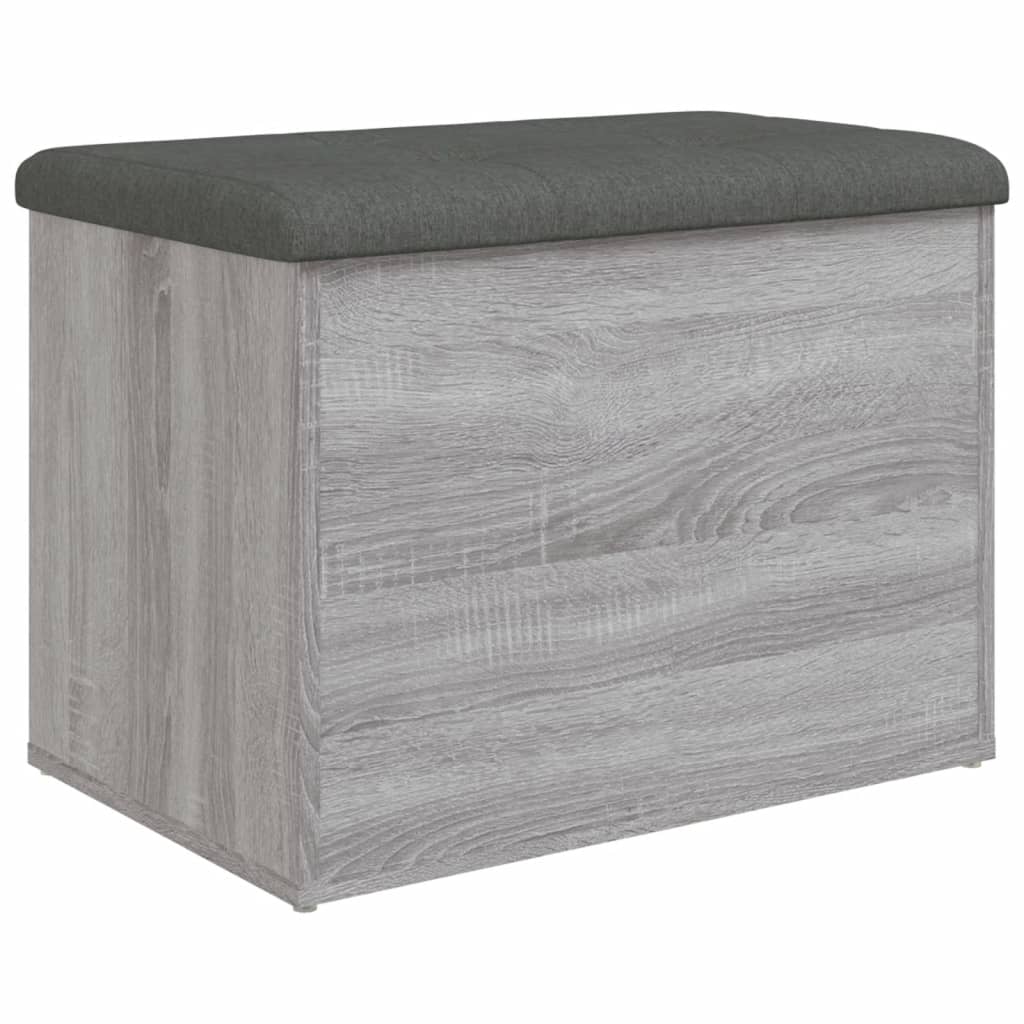 Panca Portaoggetti Grigio Sonoma 62x42x45 cm Legno Multistrato | homemem39