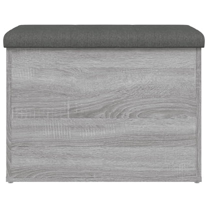 Panca Portaoggetti Grigio Sonoma 62x42x45 cm Legno Multistrato | homemem39