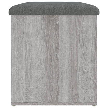Panca Portaoggetti Grigio Sonoma 62x42x45 cm Legno Multistrato | homemem39
