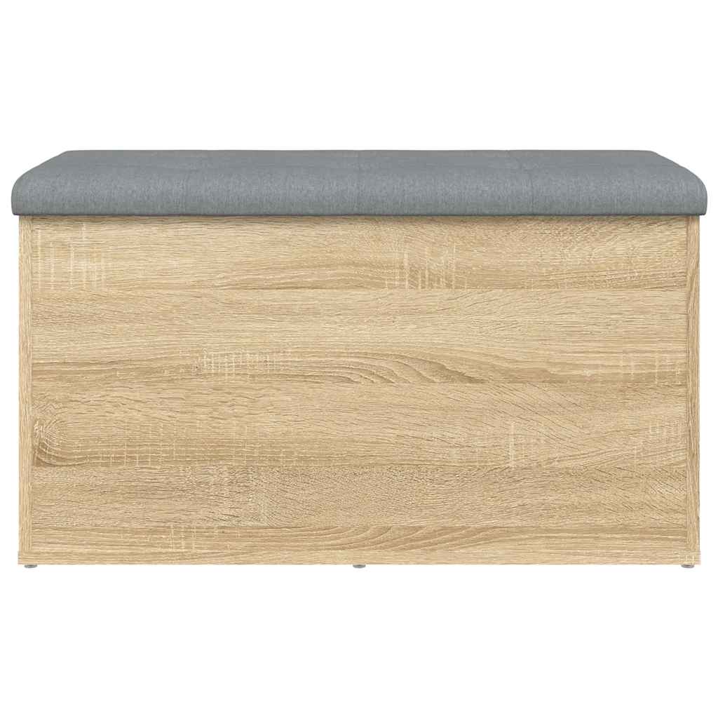Panca contenitore in rovere Sonoma 82x42x45 cm in legno ingegnerizzato | homemem39