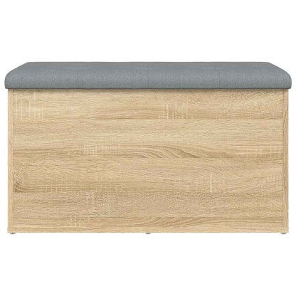 Panca contenitore in rovere Sonoma 82x42x45 cm in legno ingegnerizzato | homemem39