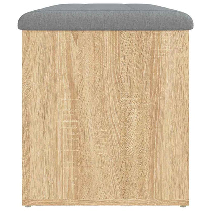 Panca contenitore in rovere Sonoma 82x42x45 cm in legno ingegnerizzato | homemem39
