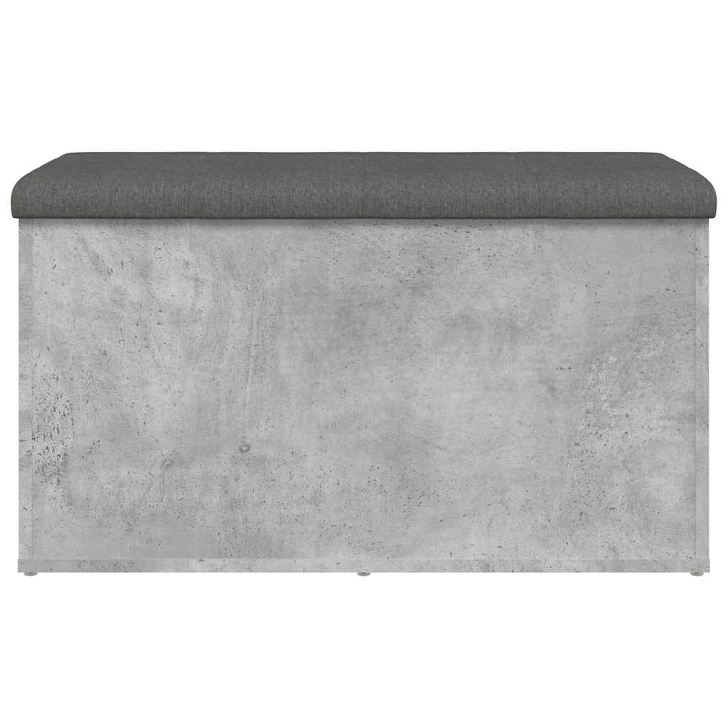 Panca Portaoggetti Grigio Cemento 82x42x45 cm Legno Multistrato | homemem39