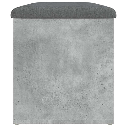 Panca Portaoggetti Grigio Cemento 82x42x45 cm Legno Multistrato | homemem39