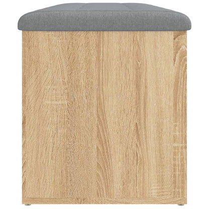 Panca contenitore in rovere Sonoma 102x42x45 cm in legno ingegnerizzato