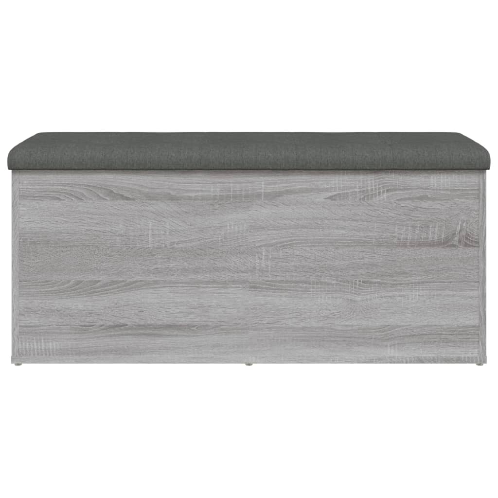 Panca Portaoggetti Grigio Sonoma 102x42x45 cm Legno Multistrato | homemem39