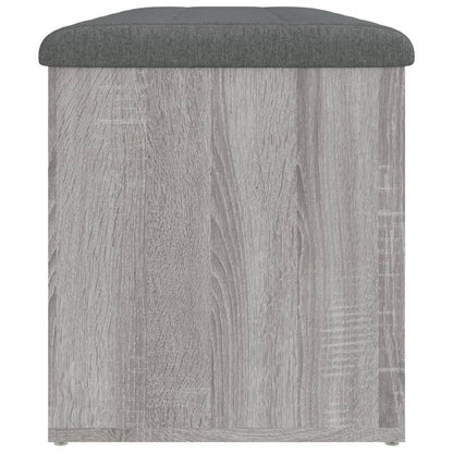 Panca Portaoggetti Grigio Sonoma 102x42x45 cm Legno Multistrato | homemem39