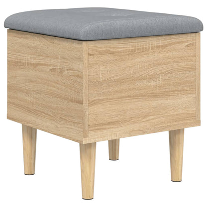 Panca Portaoggetti Rovere Sonoma 42x42x46 cm Legno Multistrato