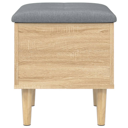Panca Portaoggetti Rovere Sonoma 42x42x46 cm Legno Multistrato