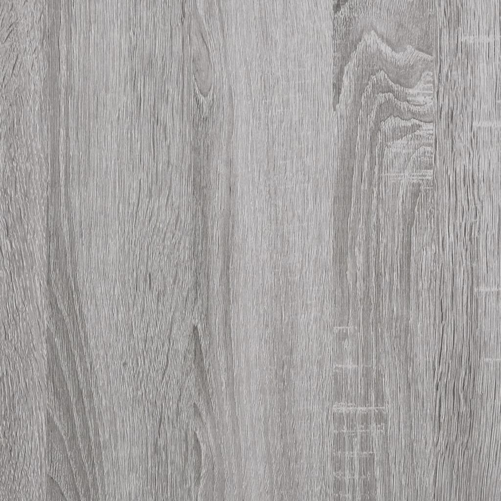 Panca Portaoggetti Grigio Sonoma 42x42x46 cm Legno Multistrato - homemem39