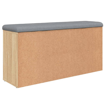 Panca Porta Scarpe Rovere Sonoma 102x32x50 cm Legno Multistrato | homemem39