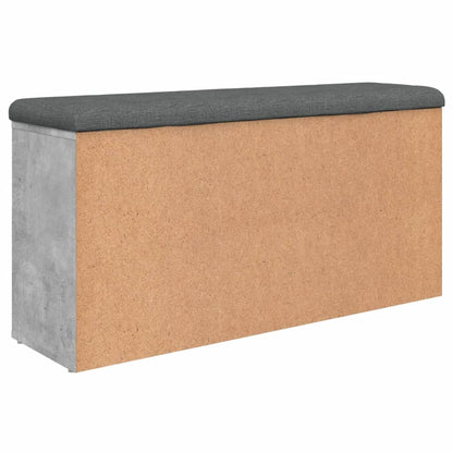 Panca Porta Scarpe Grigio Cemento 102x32x50cm Legno Multistrato | homemem39