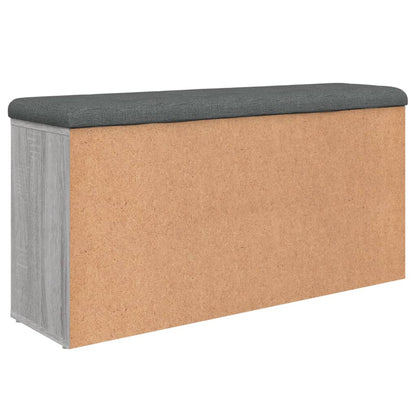 Panca Porta Scarpe Grigio Sonoma 102x32x50 cm Legno Multistrato | homemem39