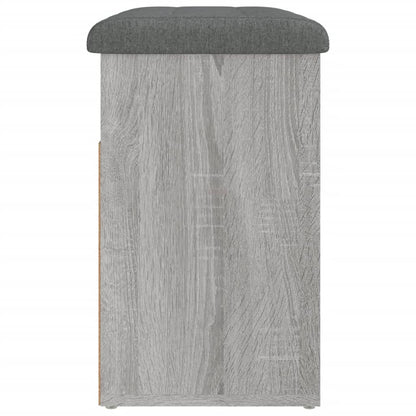Panca Porta Scarpe Grigio Sonoma 62x32x50 cm Legno Multistrato | homemem39