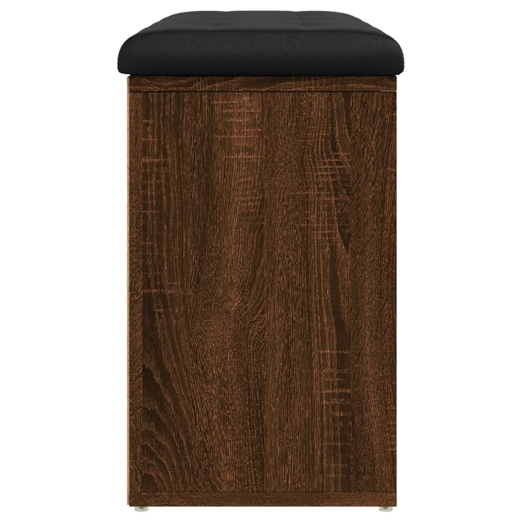 Panca Porta Scarpe Rovere Marrone 82x32x50cm Legno Multistrato | homemem39
