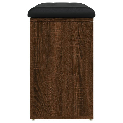 Panca Porta Scarpe Rovere Marrone 82x32x50cm Legno Multistrato | homemem39