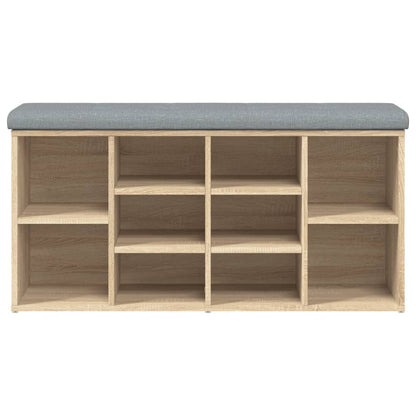 Panca Porta Scarpe Rovere Sonoma 102x32x50 cm Legno Multistrato